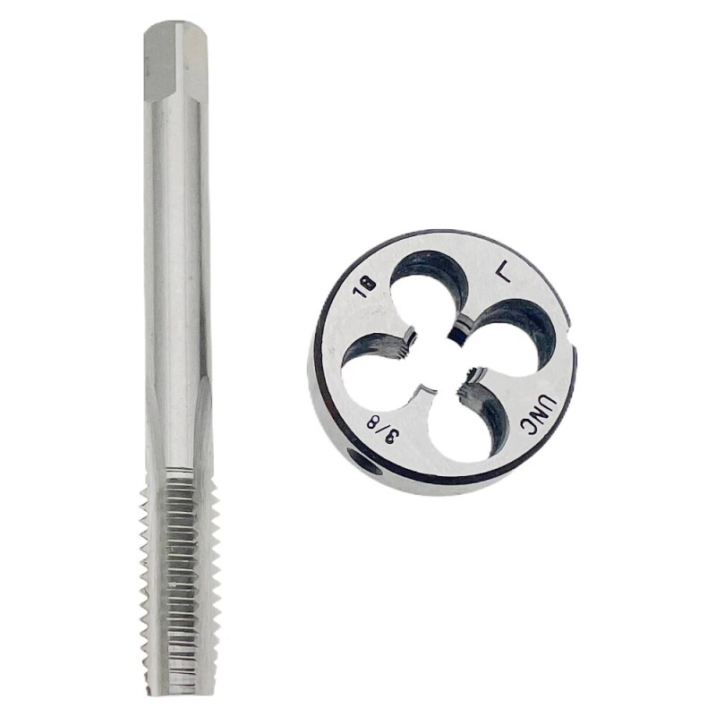 3/8-16 Tap Die Set LH 3/8X16 UNC Left Hand Thread
