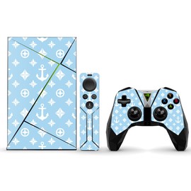 MightySkins Skin Compatible with NVIDIA Shield TV wrap Cover Sticker Skins Baby Blue Designer
