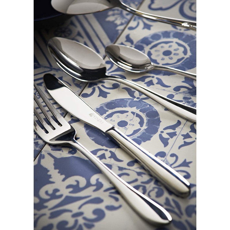 Viners Tabac 18/0 Silver Stainless Steel Dessert Fork