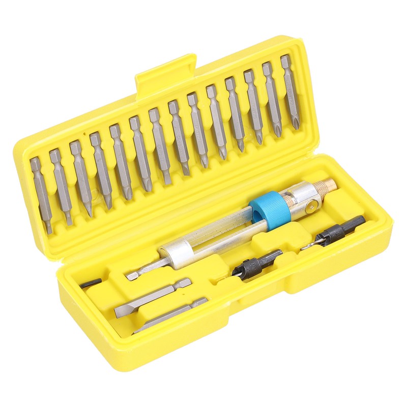 20Pcs Screwdriver Converter 180° Rotation Various Specifications Multifunctional Drill Driver