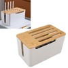 Naroote WiFi Box, Router Storage Box, Bamboo Plastic WiFi Router