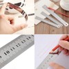 Straight Ruler, 11.8 inches (30 cm), Steel Ruler, Stainless Steel