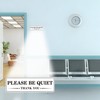 2 PCS Quiet Please Sign Sticker, Self Adhesive Durable Please