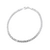 925 Sterling Silver Curb Chain Bracelet, 4mm Width, Double Link