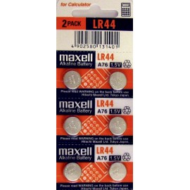 LR44 Maxell (6 piece) LR44 MAXELL A76 L1154 AG13 357 New Alkaline Battery 