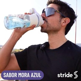 STRIDE Hydrate Electrolitos en Polvo Sabor Mora Azul | 36 Porciones | 500 mg Sodio por Porción | Sin Azúcar ni Calorías | Hidratación para Entrenamien