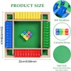 Wooden Shut the Box Dice Game for Family Game Nights