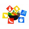 Washable Plastic Stencils - Fruit Themed - Pack of 6