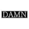 Embroidered Velcro Patch, White and Black