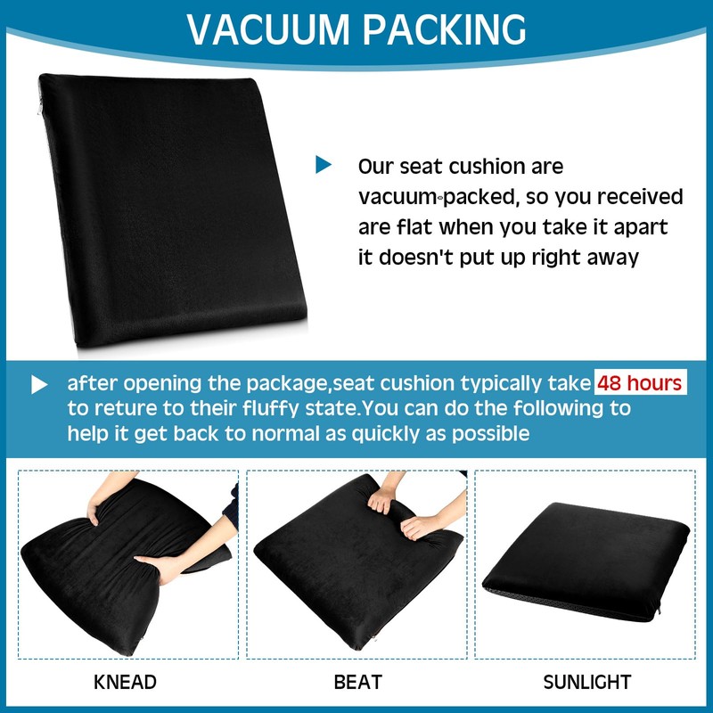 GlikCeil 20 x 20 x 3 Recliner Cushion for Elderly