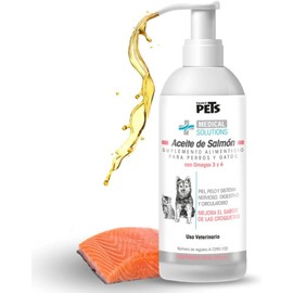 Medical Solutions Aceite de Salmon para Perros y Gatos con 250ml Marca: Medical Solutions