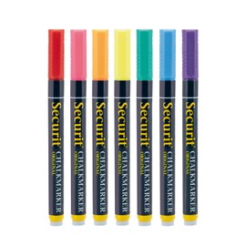 Securit BL-SMA100-V7-AS Original Chalk Marker Kreidemarker, Buchstabendruck, Multicolor, S
