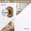 CLCTK Crystal Glass Dummy Door Knob, Hall and Closet Antique