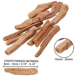 Kurtzy Natural Driftwood Pieces (450g/15.8oz) - 8-13cm / 3.15-5.12 Inches Wooden Sticks - Wooden Unfinished Branches for Vase/Bowl Filler, DIY Arts/Crafts & Rustic Wedding/Home Decoration