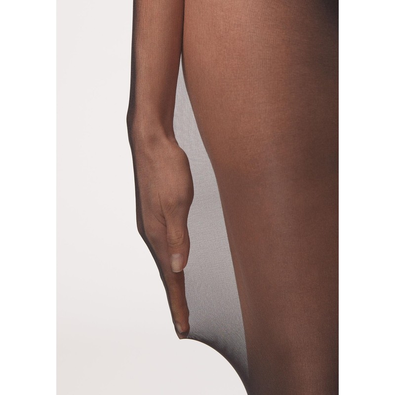 CALZEDONIA Woman's 30 Denier Invisible Tights in Black, Size M