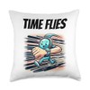 Smart Watch Time Flies Throw Pillow