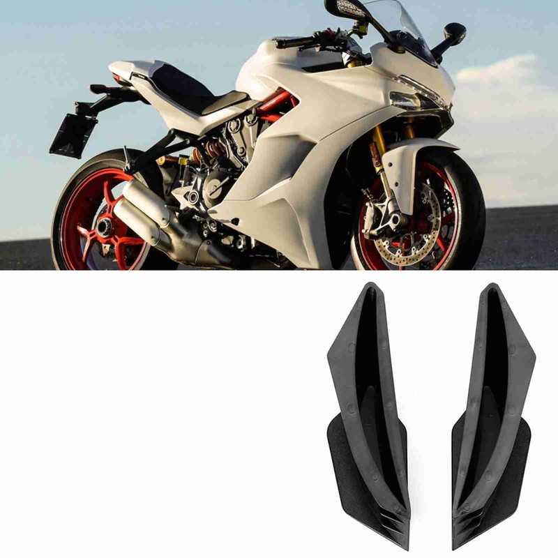 1 Pair Universal Motorcycle Winglet Aerodynamic Wing Kit Fit For