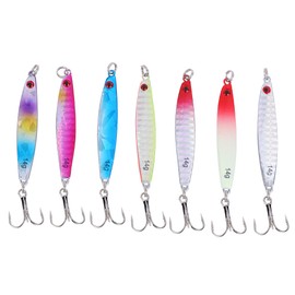7pcs Mini size Fish Shape Fishing Hard Lure Bait with Hooks Fishing Tackle Tools