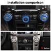 JeCar Air Conditioner Button Trim Cover Aluminum Alloy Knob Cover