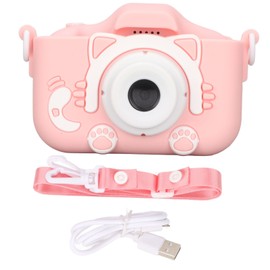 Children Camera Toy Digital Selfie Camera 20MP Video Camera Toy with MP3 Function for Children Above 3 Year OldPink Without 32G Memory Card and Card Reader