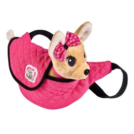 Simba ChiChi Love Street 105893494 Chihuahua Plush Dog in a Trendy Bum Bag, Adjustable Strap