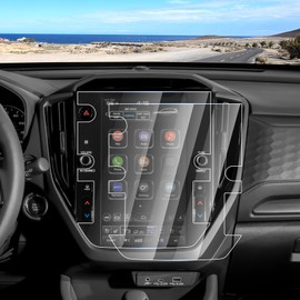 Canvcle 2PCS Screen Protector for 2025 Su-baru Forester Accessories, 11.6 Inch Touch Screen Protector Tempered Glass Navigation Display Screen Cover Saver Infotainment Protective Film