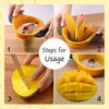 Pwireless Mango Slicer Peeler Cutter Splitter Pitter Divider with Stainless