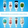 Wall Mounted Shower Dispenser Cover Silicone Sleeve Bathroom Organizer Shampoo