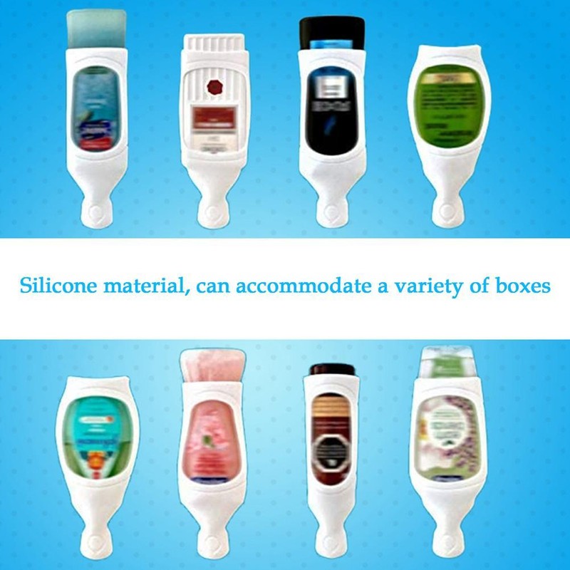 Wall Mounted Shower Dispenser Cover Silicone Sleeve Bathroom Organizer Shampoo