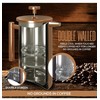 Modern Home 27oz FRENCH PRESS COPPER POT DOUBLE WALL STAINLESS