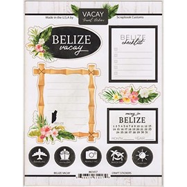 Scrapbook Customs 61417 Belize Vacay Stickers