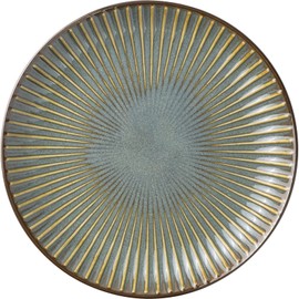 Mino Pottery Mino Ware Kiln Hen Sendan 210 Plate, Gray