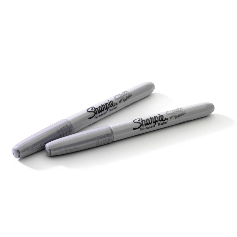 Sharpie Metallic Permanent Markers - Fine Point - Silver -