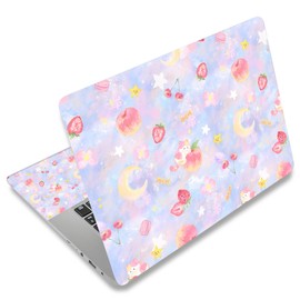 Universal Laptop Skin Protector,Scratch Resistant,Removable Adhesive,Fits Up to 15.6” Laptops - Customizable for Smaller Sizes | Multiple Designs Available (Cute Pastel Theme, 15.6 inch)