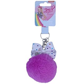 JoJo Siwa Strass Bogen Pom Pom Schlüsselanhänger Mädchen Pompon Schlüsselanhänger Zubehör
