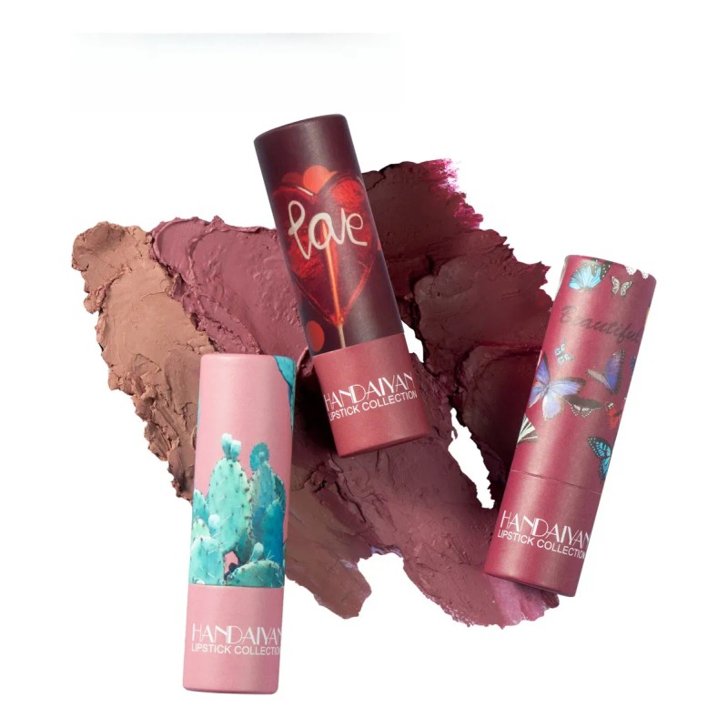 Set De 7 Labiales Mate Seda Hidratantes No Transferibles