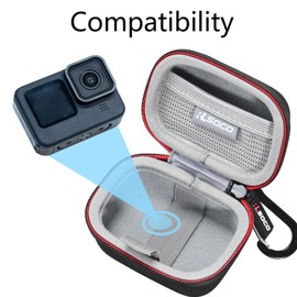 RLSOCO Case for GoPro Hero 13/12/10/11 & DJI Osmo Action 4/5 Pro Waterproof Action Camera, Travel Protective Case Cover, (Bag Only)