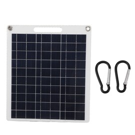 30W Solar Panel 5V Dual USB Monocrystalline Silicon Solar Cell Panel Module Waterproof Foldable Portable Solar Panel for Travel Camping Hiking