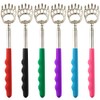 FEPITO 6 Pack Extendable Telescopic Back Scratcher, Stainless Steel Back Scratcher Massager Tool with Soft Rubber Grip for Body Massage