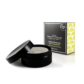 Edwin Jagger Limes & Pomegranate 99.9% Natural Traditional Shaving Soap 65g in Travel Tub