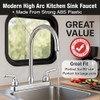 Pacific Bay Lynden Modern High Arc Kitchen Sink Faucet -