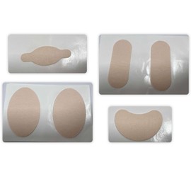 Bukihome Moleskin Adhesive Pads for Feet - Blister Prevention Tape - Moleskin Padding for Blisters, Shoes, Toes, Heel, Reduce Friction Pain - 22 Sheets of 4 Shapes (44 Pieces Total, Beige)