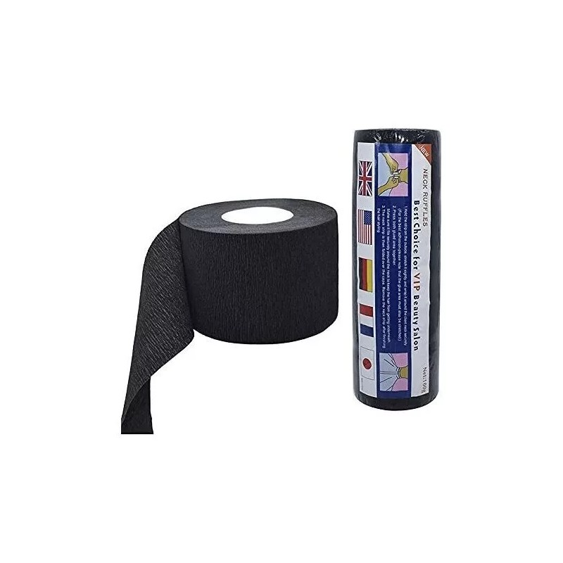Vasana Tiras Cuello Barbero 100 Pcs/rollo Negro Impermeable - Para