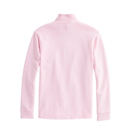 vineyard vines Men's Saltwater Quarter-Zip Pullover Sweater, Pink Cloud Solid, Medium