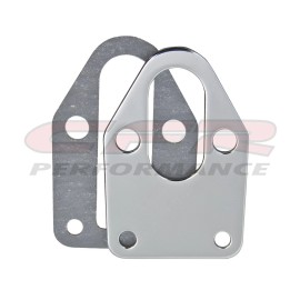 CFR Performance Fuel Pump Mounting Plate Chrome For Chevy SB 283 302 305 307 327 350-383 400 V8