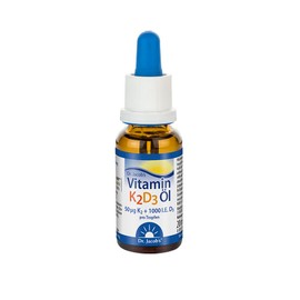 Dr. Jacob's Vitamin K2D3 Oil 20 ml | 50 µg Vitamin K2 (All-Trans Menachinon-7) + 25 µg Vitamin D3 1000 IU per Drop | 640 Servings | Important for Bones¹, Muscles ² & Immune System³