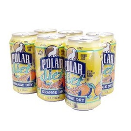 Polar Diet Orange Dry 4 - 6pk of 12oz Cans