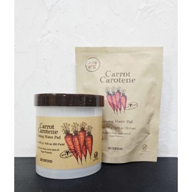 SKINFOOD Carrot Carotene Calming Water Pads 60 sheets + 1 30 sheets (refill) / 스킨푸드 캐롯 카로틴 카밍 워터 패드 60매 + 30매(리필) 1개