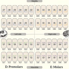 SMILEHEVEN Smileheven Dental Molar Metal Crowns Kids Stainless Steel Chewing Function Dental Primary Metal Crowns Pack of 5(DUR5)