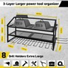 FULOOPHI Power Tool Organizer Wall Mount with Charging Station, 3